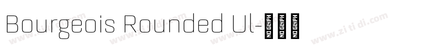 Bourgeois Rounded Ul字体转换